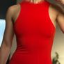 H&M bodycon dress red lace dress, XS size Image 2