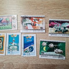 Mongolia Stamp Lot, cancelled, topic space - free standard postage