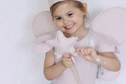 100% Linen Fairy Dress, Crown &amp; Wings + Matching Garland