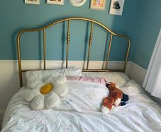 Gold Metal Bed Frame