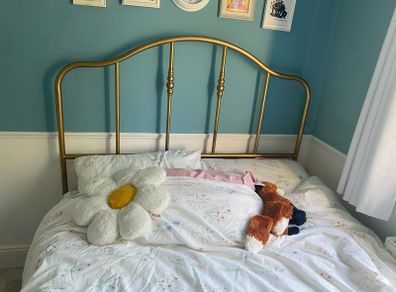 Gold Metal Bed Frame
