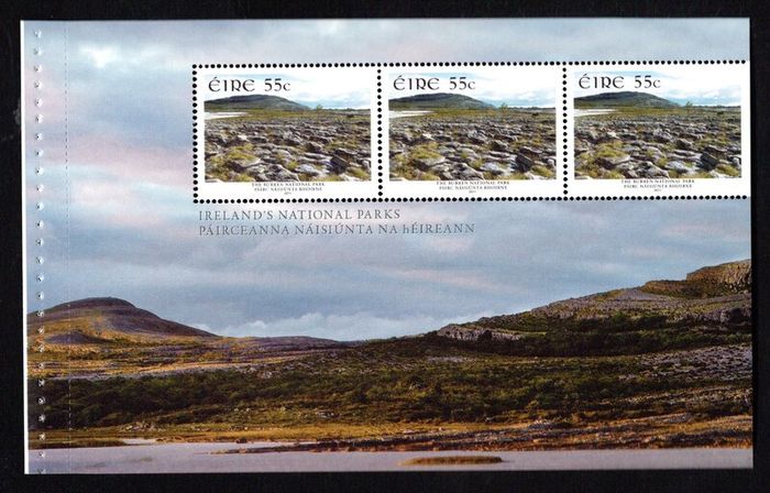 2011 Ireland National Parks of Ireland Commemorative Stamps Booklet Mint Never Hinged (MNH). Scans of contents show in advert.