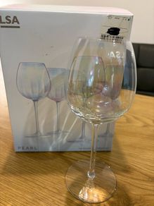 LSA International 'Pearl' White Wine Glass x 2