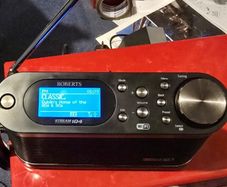 Roberts Stream 104 Internet FM Radio with alarm functionality. Mains adapter.