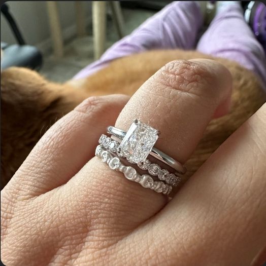 Mini Skull Eternity Band Ring in Sterling Silver, Alternative Wedding Band