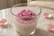 Linen fresh scented candle