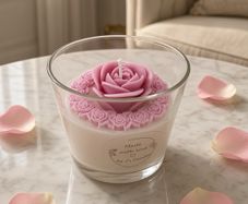 Linen fresh scented candle