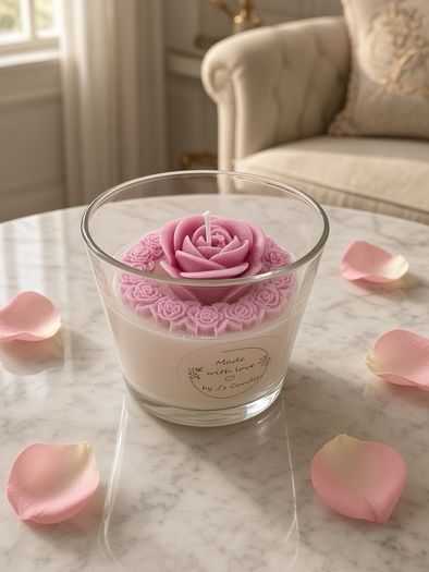 Linen fresh scented candle