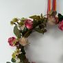 Handmade Rattan Wreath with Pink Roses & Dried Botanicals, 35-inch Image 7