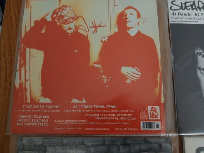 Sleaford Mods Vinyl lot plus Promo bag.