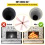 Flexible Chimney Cleaning Rods, 26FT Chimney Sweep Rods, Nylon Sooteater Chimney Cleaning Kit, Flexible Brush Head Chimney Sweeping Rods Easy Connecting Chimney Brush with 8 White Rods Image 6