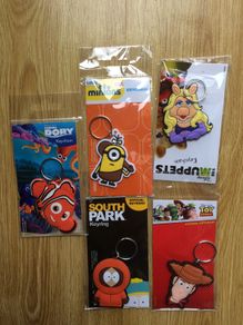 Disney official animated characteres keychains