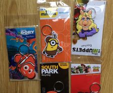 Disney official animated characteres keychains