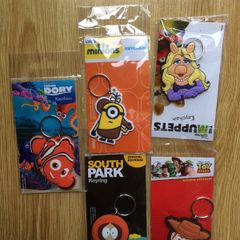 Disney official animated characteres keychains