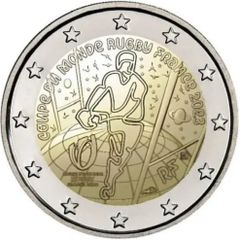 France 2 Euro Commemorative Coin 2023 - Rugby World Cup. UNCIRCULATED