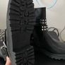 Black Studded Biker Style ankle boots UK5 Image 4