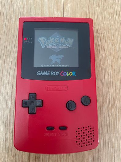 Nintendo Gameboy Color Red CGB-001 + Flash Card 4GB