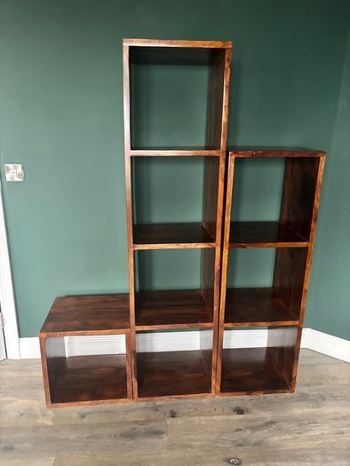 Wooden storage stand.