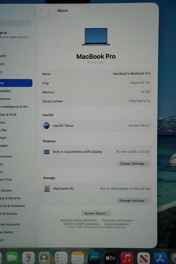 MacBook Pro 16" 2021 M1 Pro | 16GB | 512GB