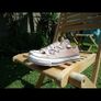 Sparkly Pink Converse UK 3.5 Image 5
