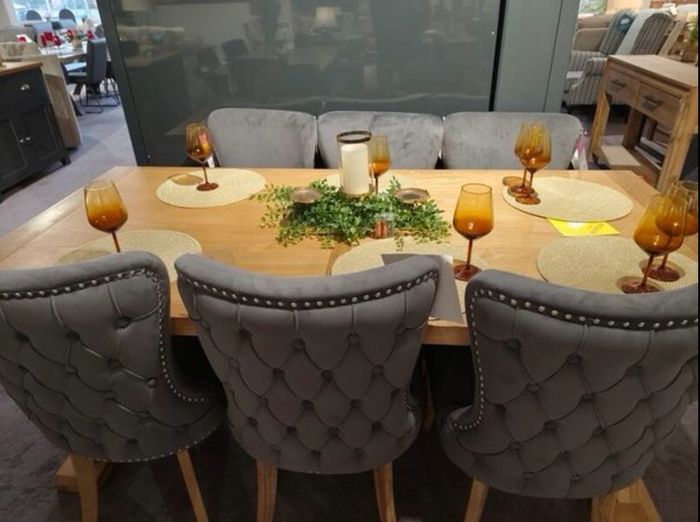 Solid Oak Dining Table 200cm, Brand New