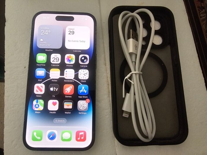 Apple iPhone 14 Pro 128GB Space Black Unlocked  80% BH