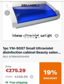 Uv Sterilizer suitable for salon use