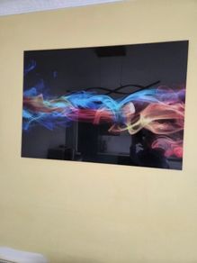 Glass picture smoke affect