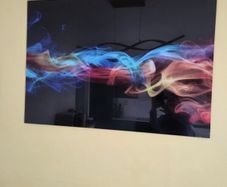 Glass picture smoke affect