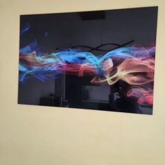 Glass picture smoke affect