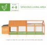 Wooden Chicken Coop with Nesting Box, Openable Roof, for 4-8 Chickens Image 4