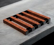 Guitar Pedalboard board ends 3d printed