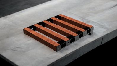 Guitar Pedalboard board ends 3d printed