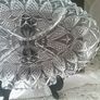 Ovel Divided Glass Snack Tray Image 4
