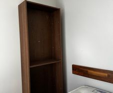 tall bookshelf with 6 adjustable shelves