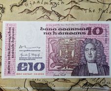 10 Pound B Series 13/10/81 Irish Note