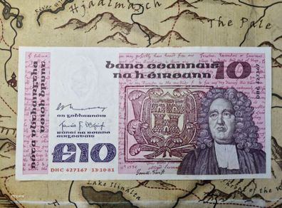 10 Pound B Series 13/10/81 Irish Note