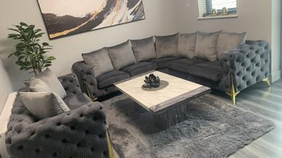 Sofa as NEW + pillows