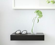 3 Floating Wall Shelves (lack Ikea) - Three pieces, black, 30x26x5 cms - LACK Ikea