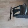 Coal Scuttle Iron with   2 tongs included.REDUCED Image 4