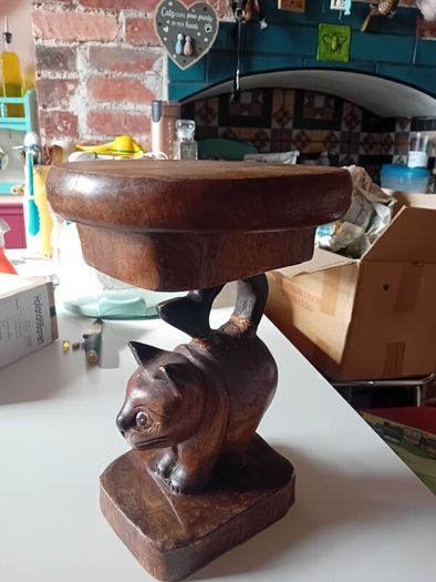 hardwood thai cat plant stand