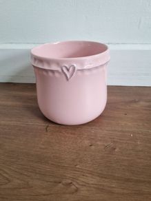 Pink plant pot