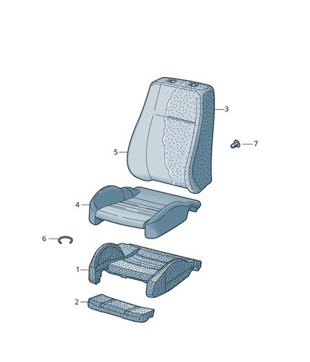 Audi A4/A5 Backrest Cover (Leather) 8W0881805K25D