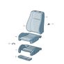 Audi A4/A5 Backrest Cover (Leather) 8W0881805K25D Image 2