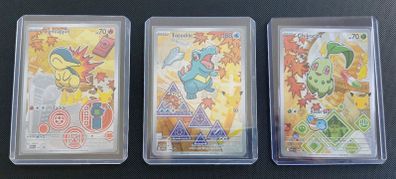 Pokemon First Partner Series 2 Chikorita Cyndaquil Totodile NM