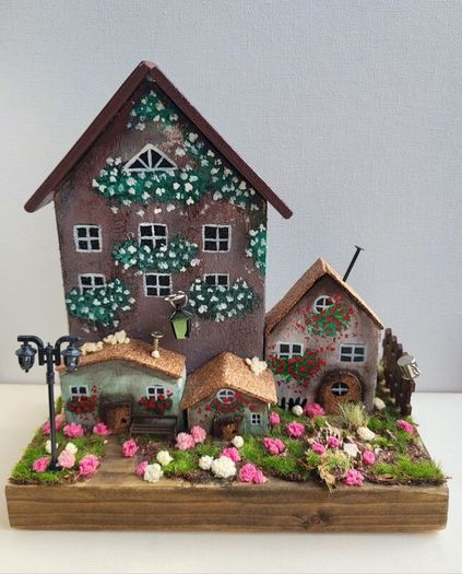 handcrafted wooden houses!