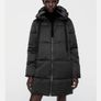 Zara Black / Dark Green Reversible Water Repellent Long Puffer Coat L Image 7