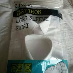 2pk Easy Iron Long Sleeved Shirt