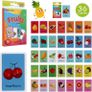Kids Flash Cards Set Flash Cards for Children Early Learning Flash Cards Flash Cards for Toddlers Age 2-4 Baby Cards for Toddlers 1 2 3 4 years 4 Pack-144pcs Animals Fruits Body Parts & Colors Image 4