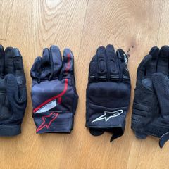 M-sized motorcycle summer gloves, 2 pairs